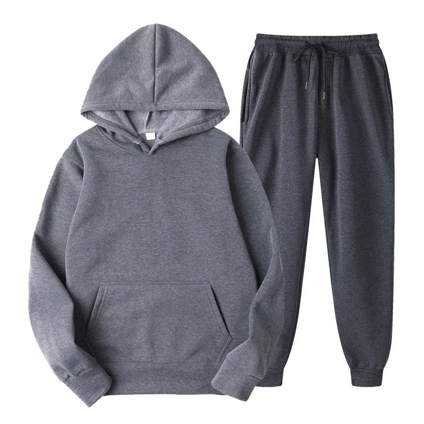Ensemble survêtement hiver homme isolé - Polaire - Capuche - Sportif