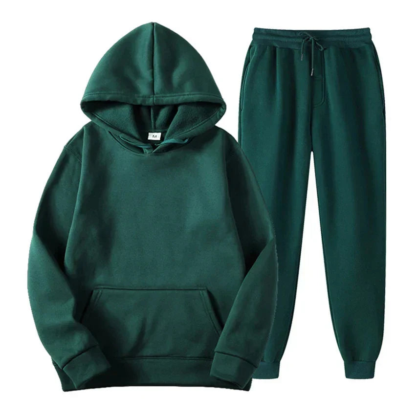 Ensemble survêtement hiver homme isolé - Polaire - Capuche - Sportif
