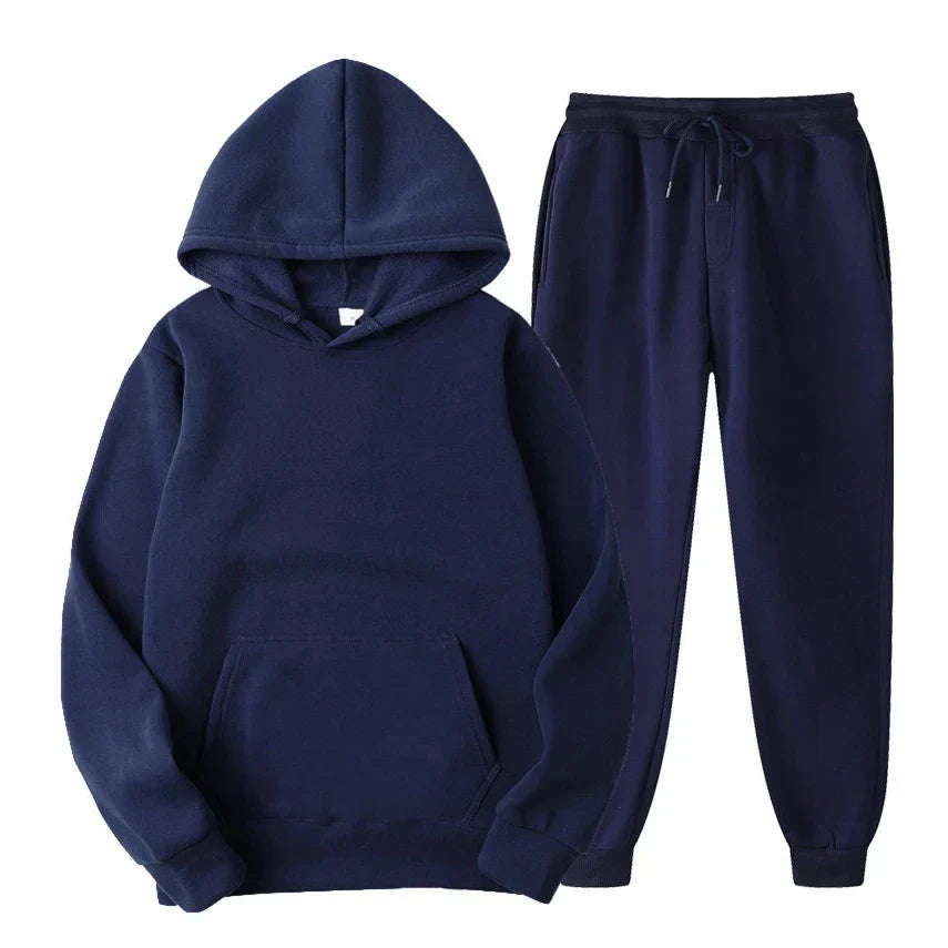 Ensemble survêtement hiver homme isolé - Polaire - Capuche - Sportif