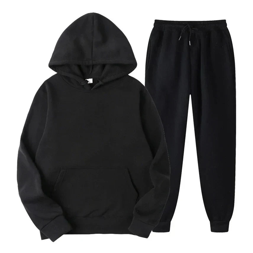 Ensemble survêtement hiver homme isolé - Polaire - Capuche - Sportif