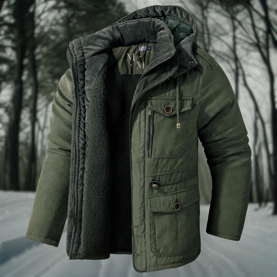 Winterjacke – mit Kapuze – mit Fleece gefüttert - Daunenjacke – Wintermäntel und -jacken für Herren-Chaps Herrenmode