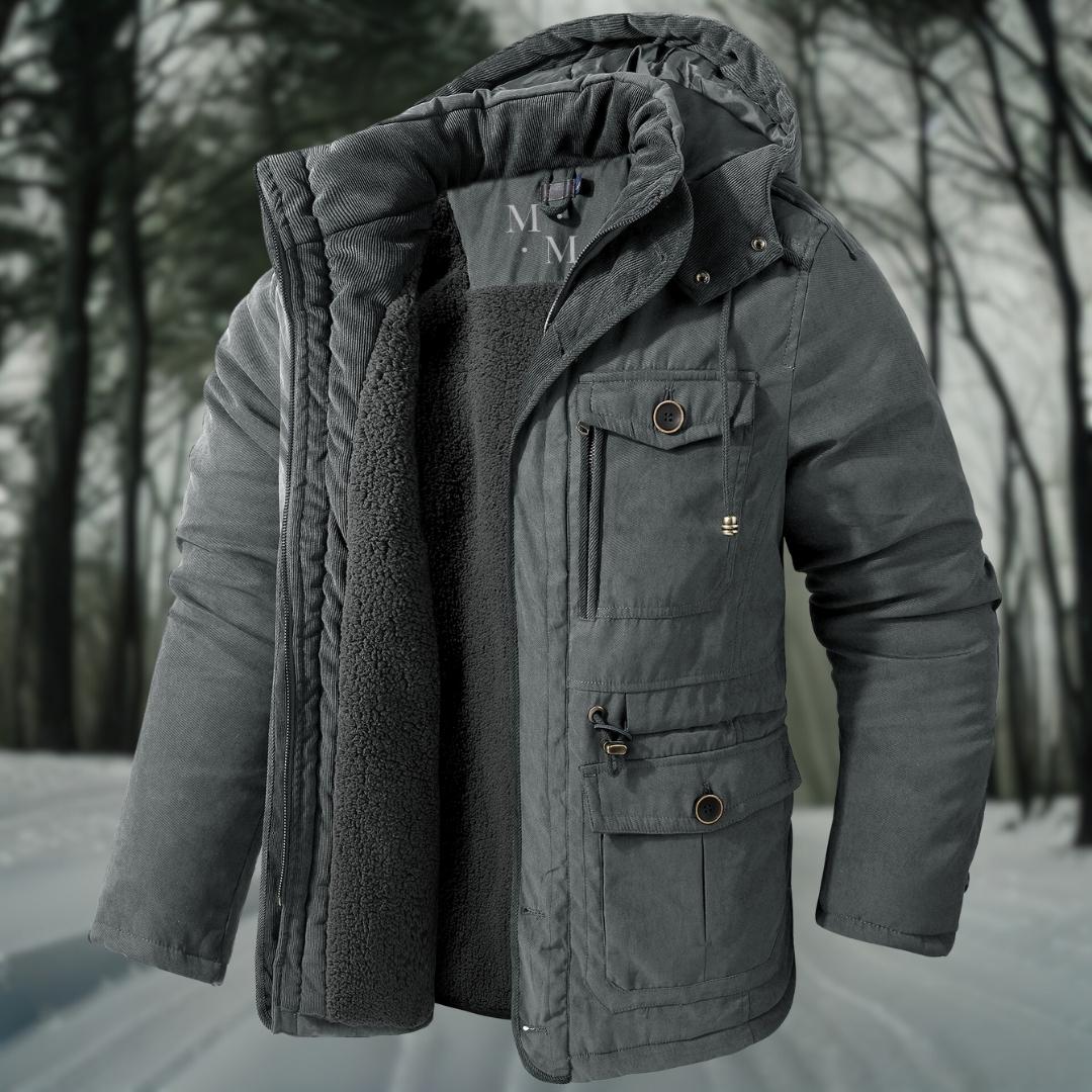 Winterjacke – mit Kapuze – mit Fleece gefüttert - Daunenjacke – Wintermäntel und -jacken für Herren-Chaps Herrenmode