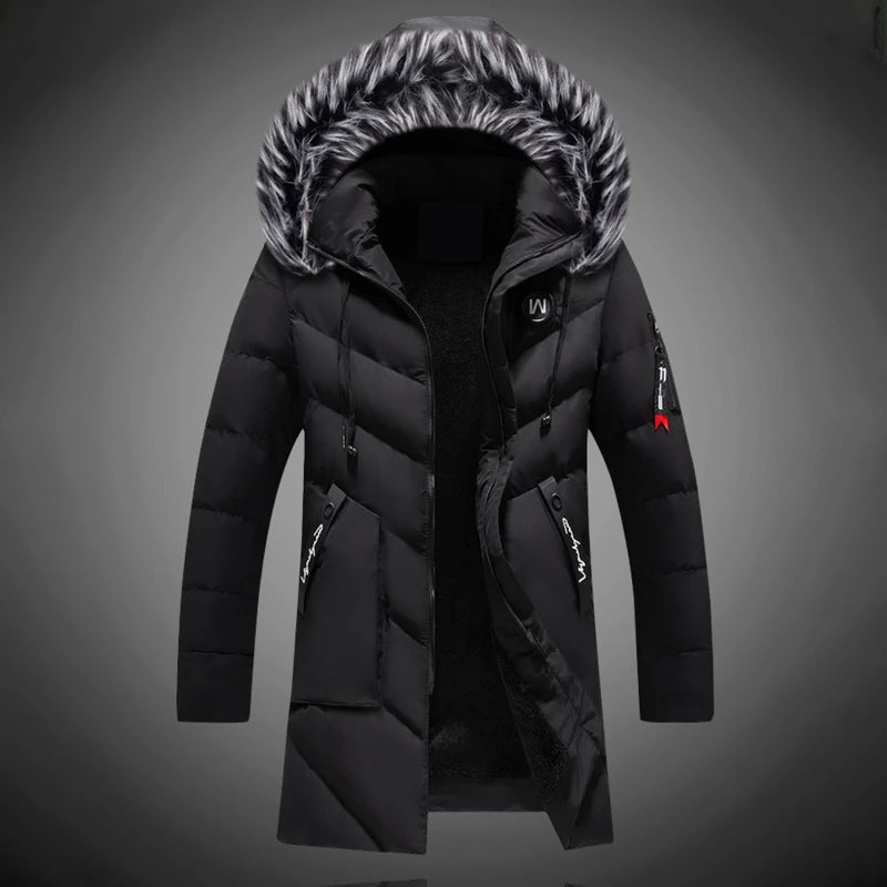 Ryan Manteau Homme d’Hiver – Isolation Chaude, Tissu Déperlant & Capuche Ajustable