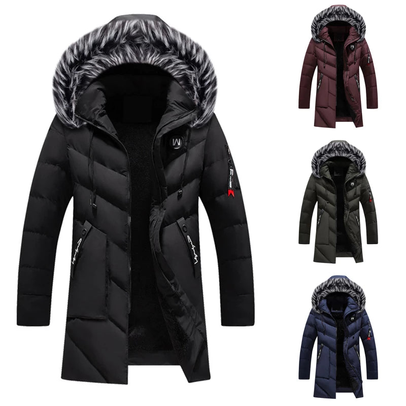 Ryan Manteau Homme d’Hiver – Isolation Chaude, Tissu Déperlant & Capuche Ajustable