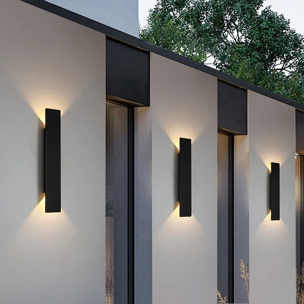 Wodoodporna Lampa Ścienna LED z Aluminium, Energooszczędny Kinkiet Zewnętrzny, Idealne Oświetlenie na Ścianę 0