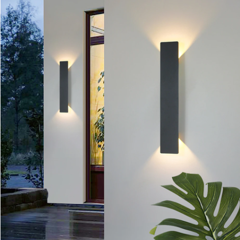 Wodoodporna Lampa Ścienna LED z Aluminium, Energooszczędny Kinkiet Zewnętrzny, Idealne Oświetlenie na Ścianę 3