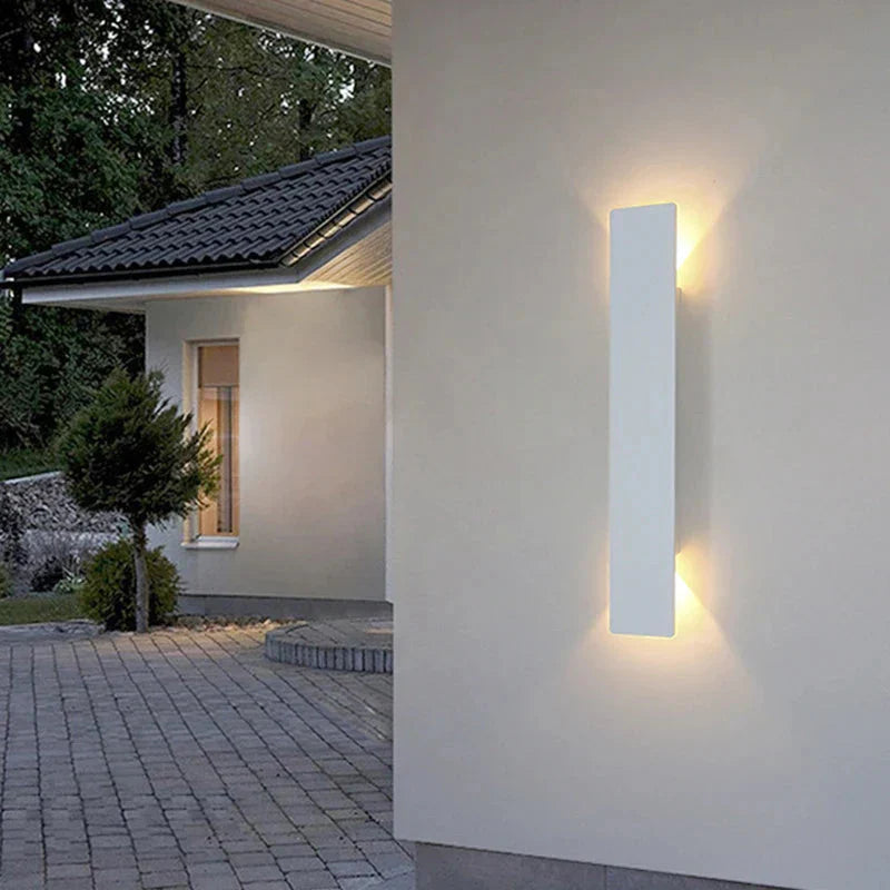 Wodoodporna Lampa Ścienna LED z Aluminium, Energooszczędny Kinkiet Zewnętrzny, Idealne Oświetlenie na Ścianę 7