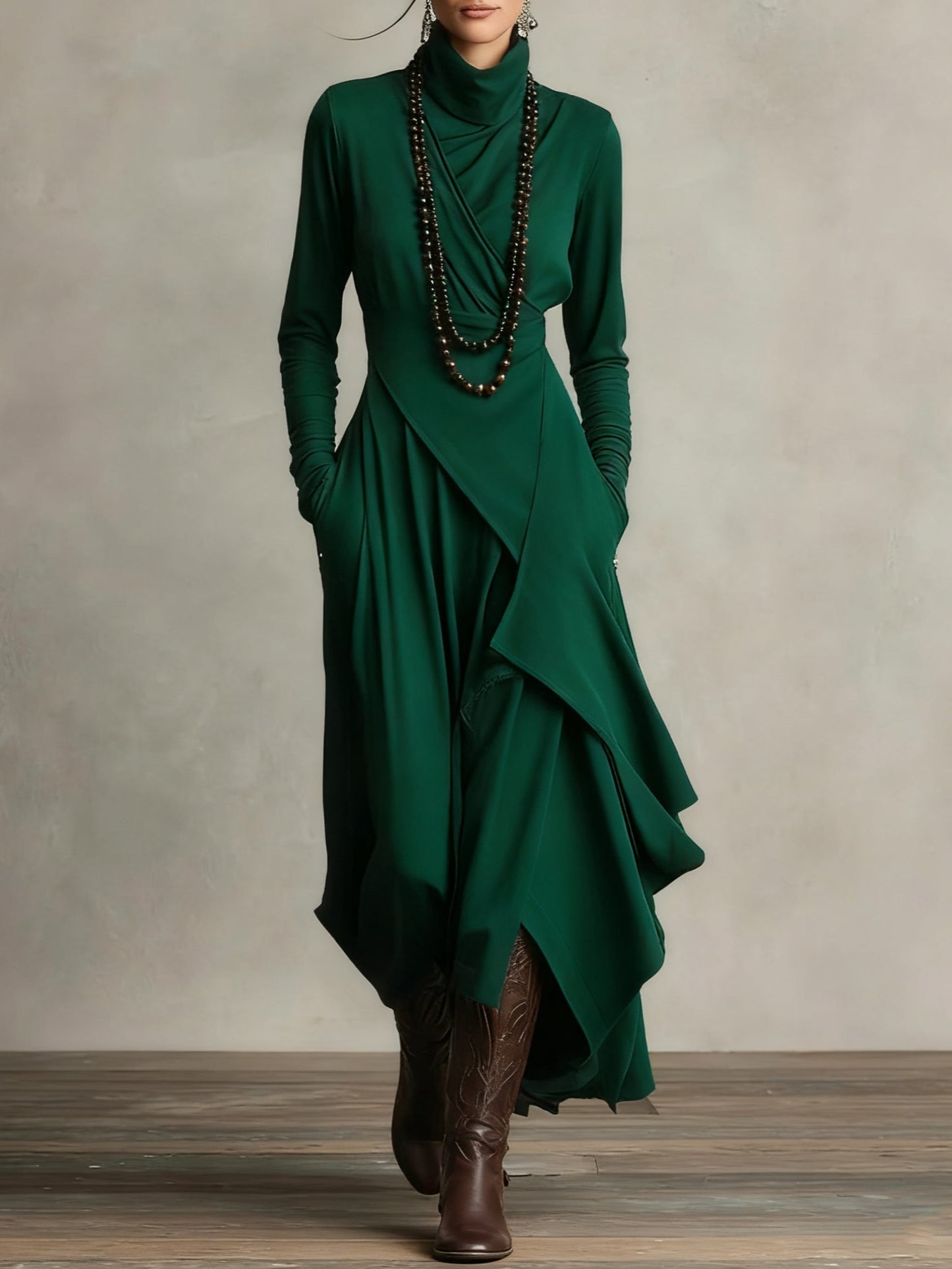 Tanya | High-neck Maxi Dress