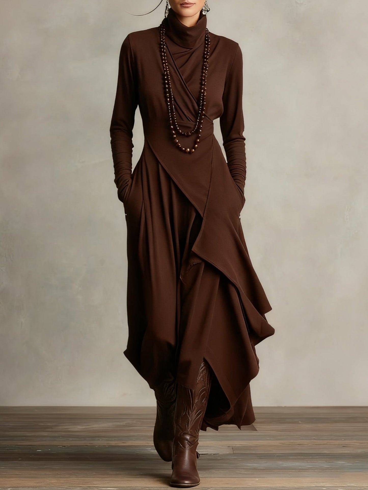 Tanya | High-neck Maxi Dress