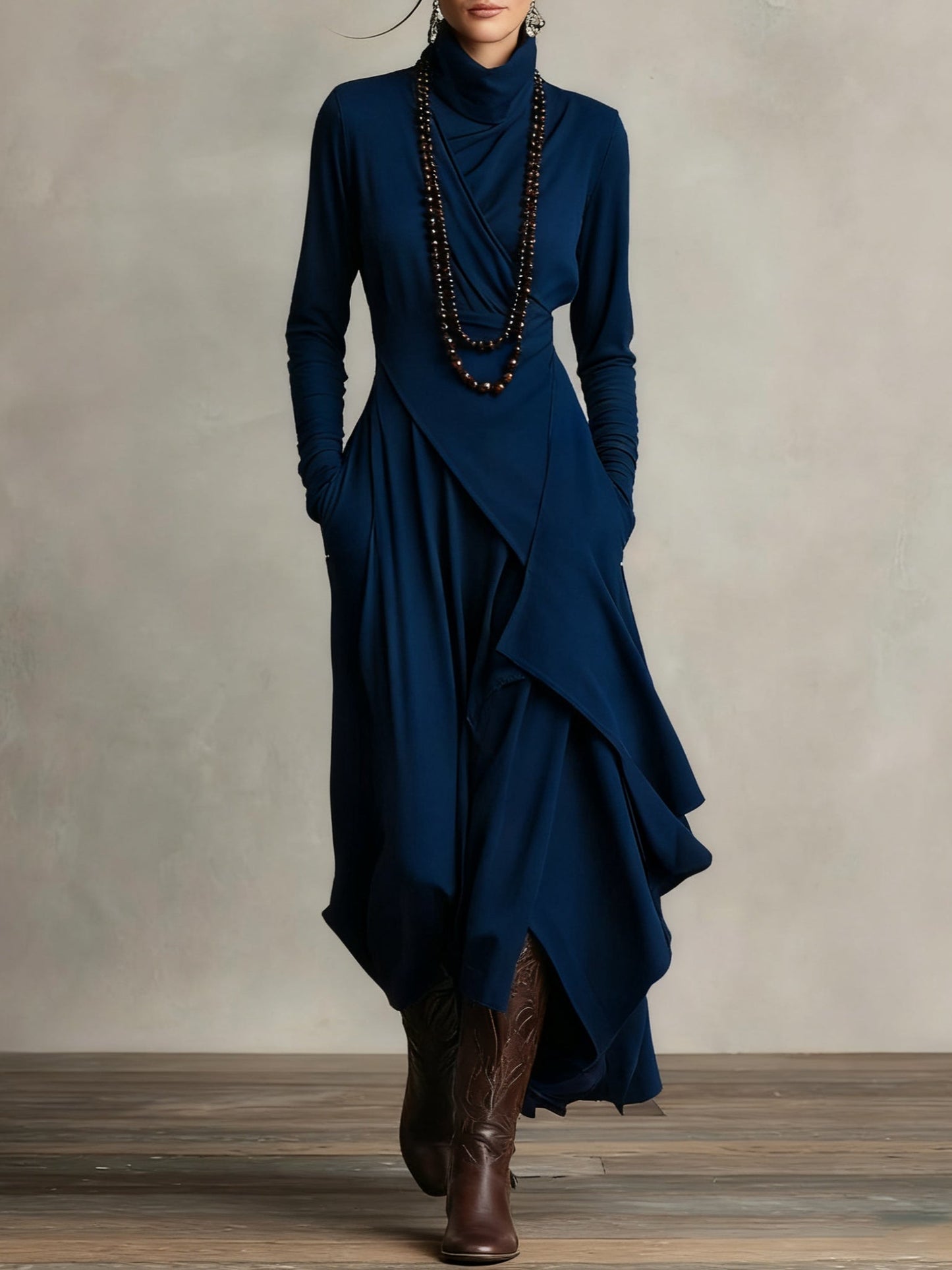 Tanya | High-neck Maxi Dress