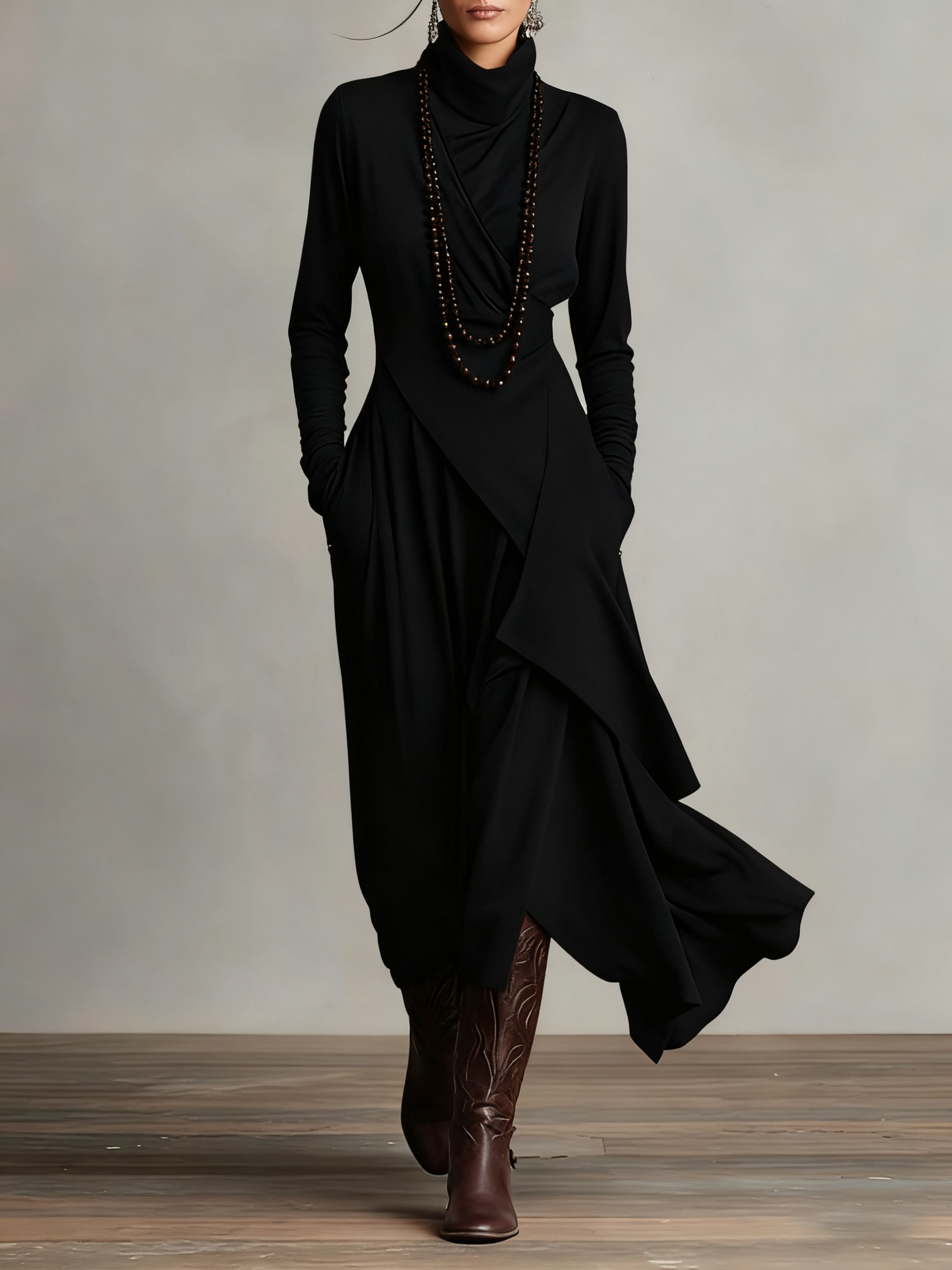 Tanya | High-neck Maxi Dress