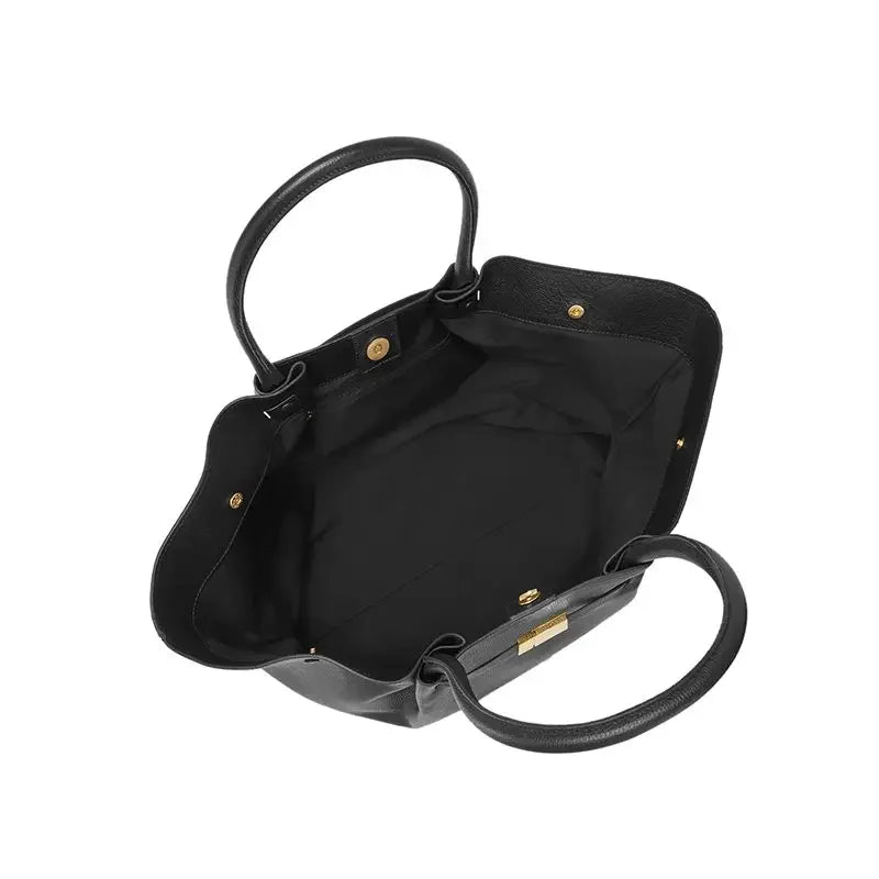 Avenari | Luxe Oversized Schoudertas met Gouden Sluiting