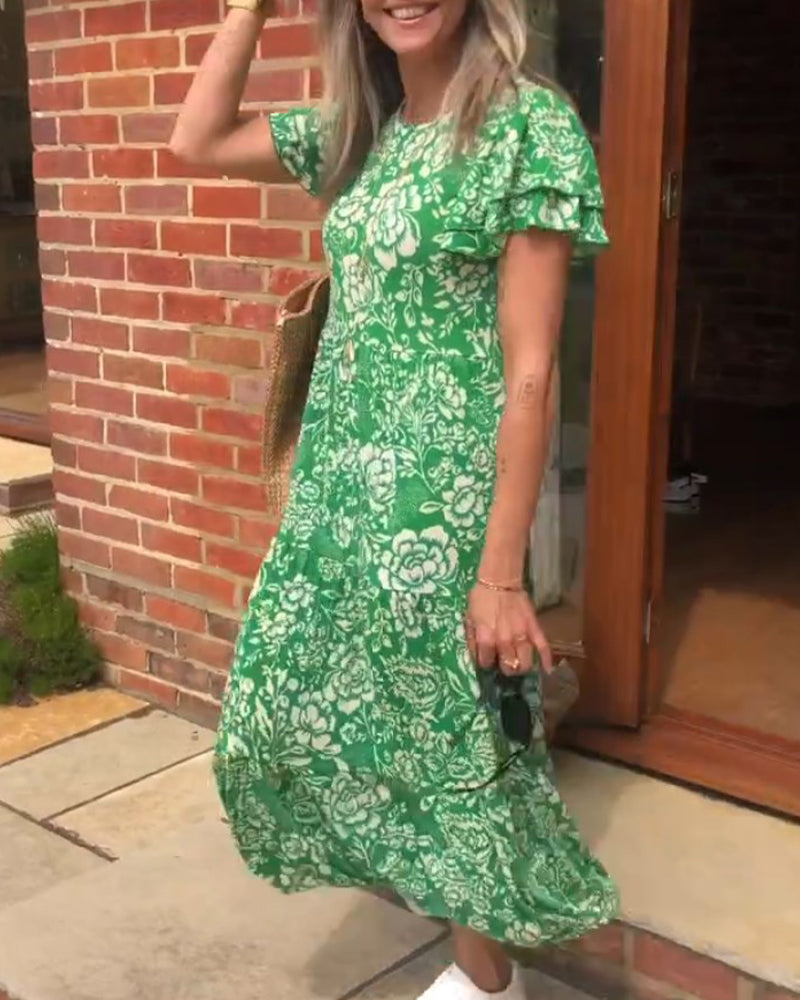 Bloom Coast Flutter Midi Dress