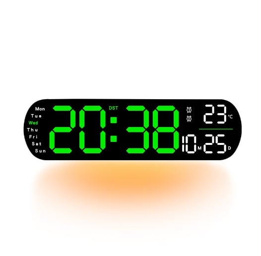 TimeLite™ - Verbesserte digitale Wanduhr mit großem Display