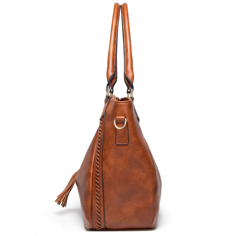 Adeline | Bolsa Tote em Couro Premium Espaçosa de Luxo - Ines Braga