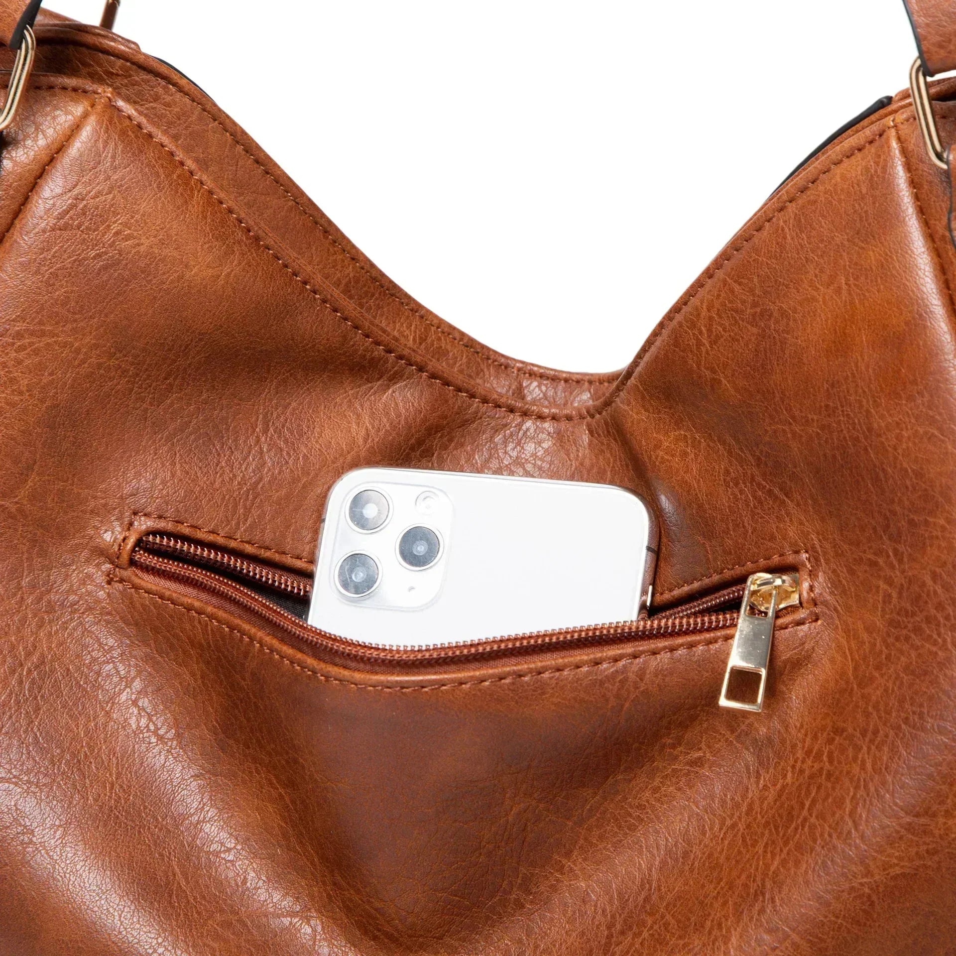 Adeline | Bolsa Tote em Couro Premium Espaçosa de Luxo - Ines Braga