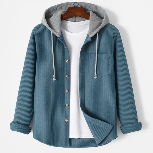 Stefan | Bluza z kapturem z sztruksu męska