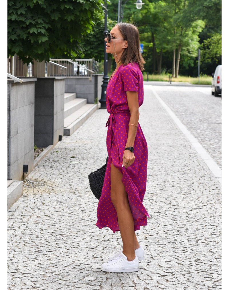 Amelie – Vestido Midi Floral Ajustável e Confortável - Ines Braga