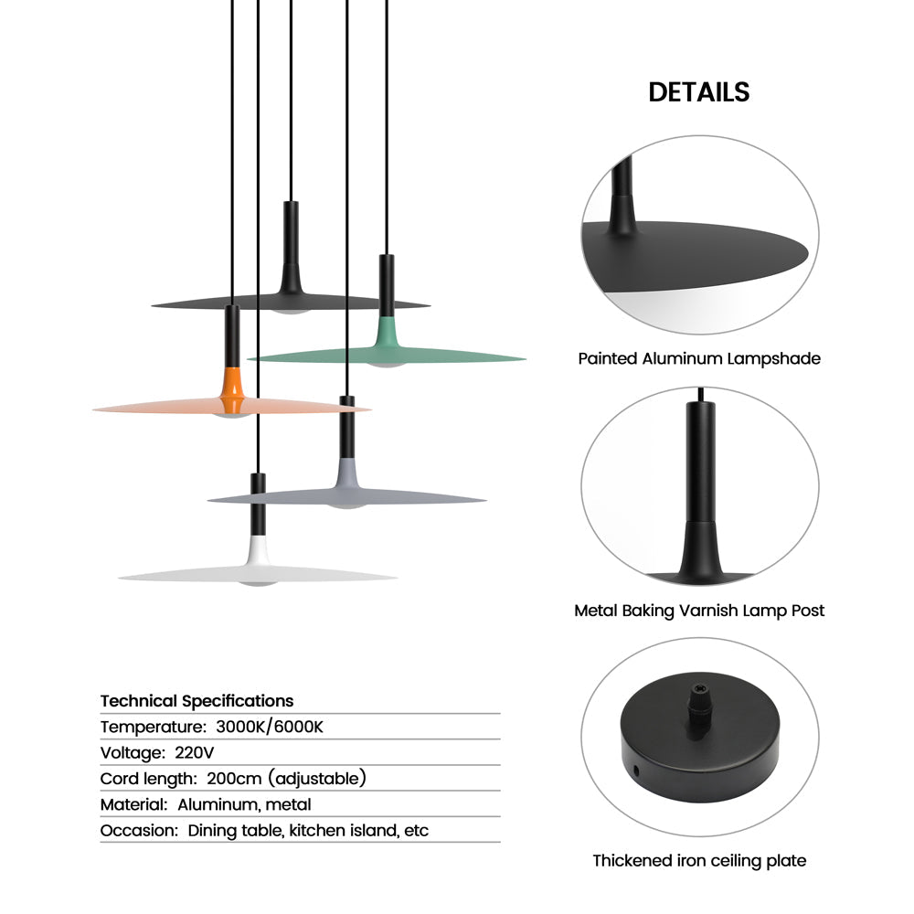 Vink platte led hanglamp