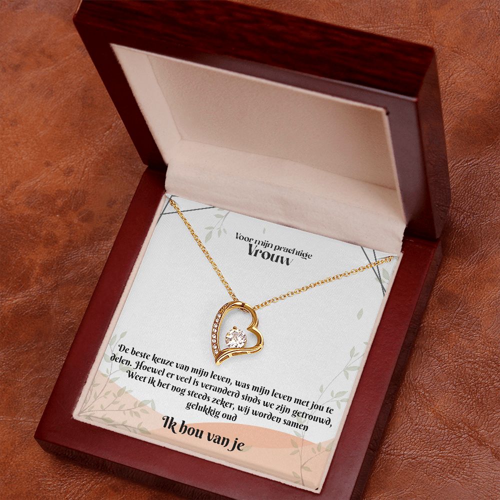 Voor mijn Vrouw | Ik Hou Van Je | Mijn Leven | Hart Ketting