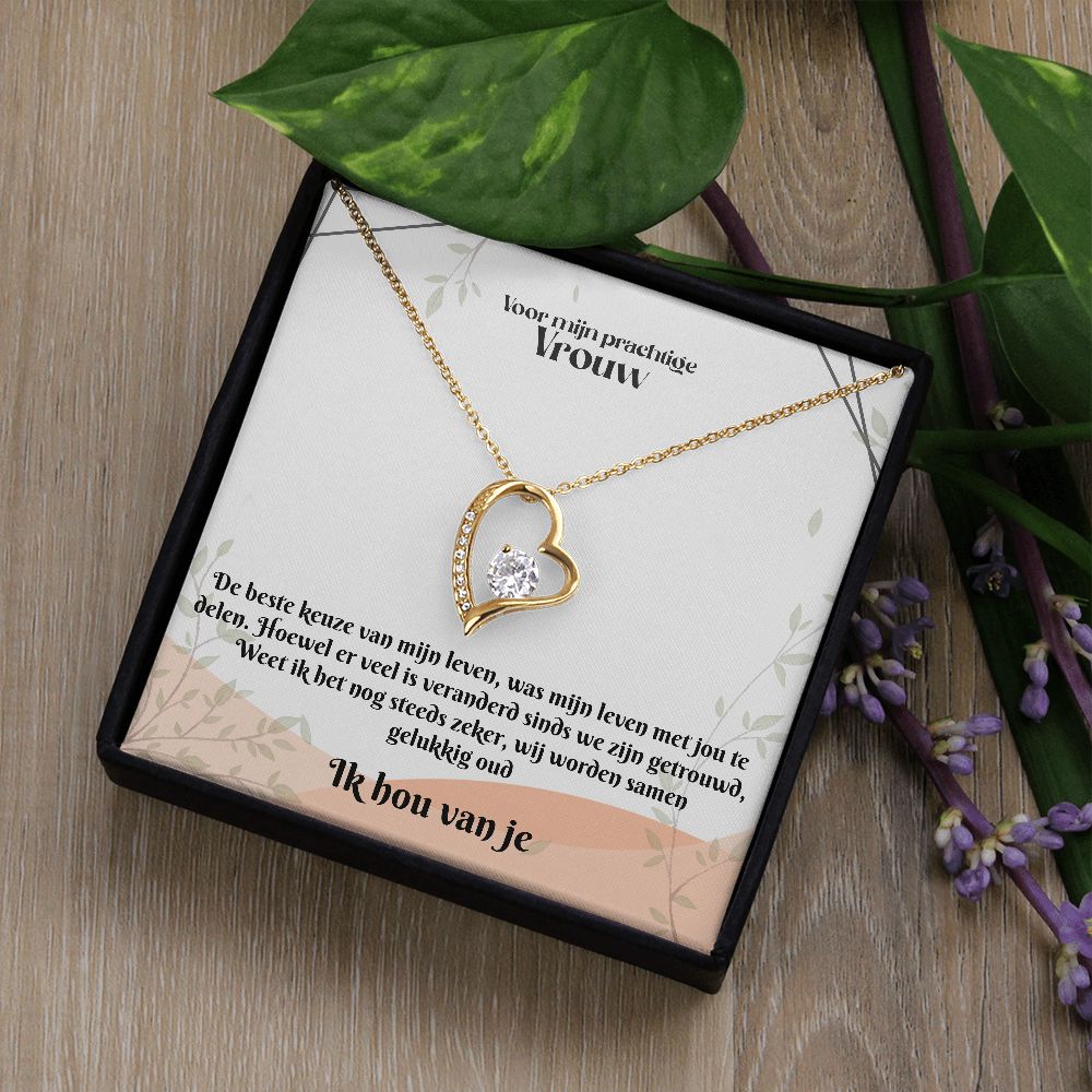 Voor mijn Vrouw | Ik Hou Van Je | Mijn Leven | Hart Ketting