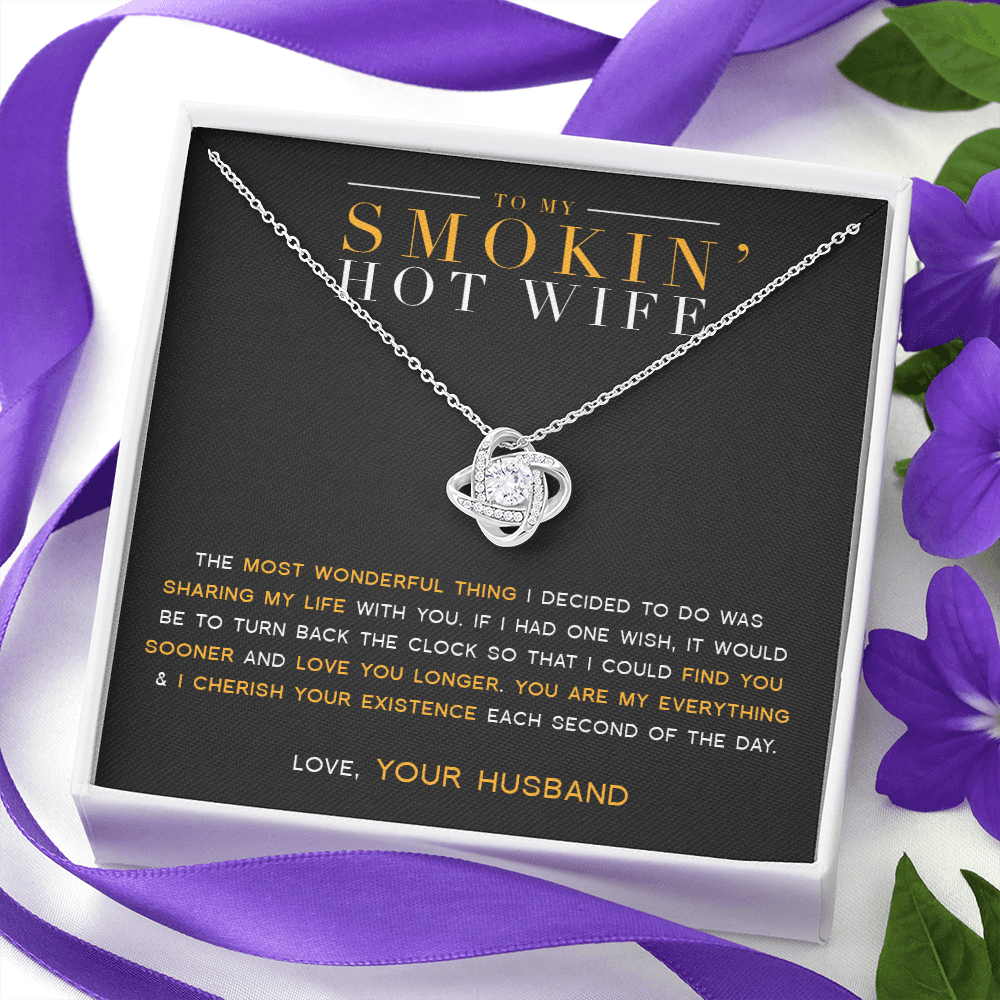 To My Wife - My Everything Love Knot Necklace
