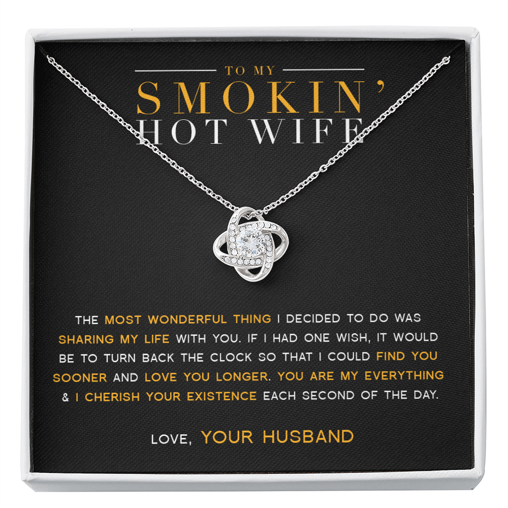 To My Wife - My Everything Love Knot Necklace