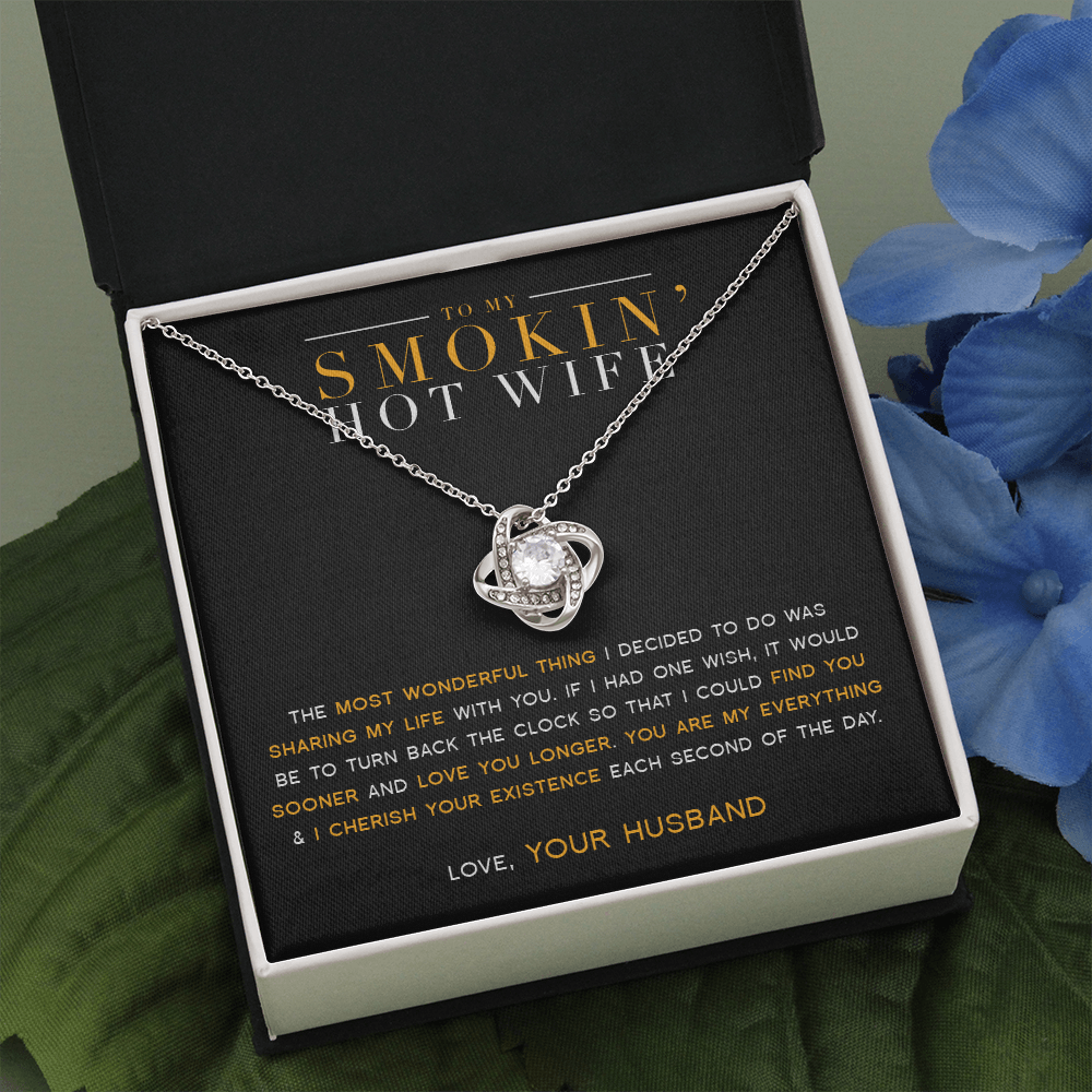 To My Wife - My Everything Love Knot Necklace