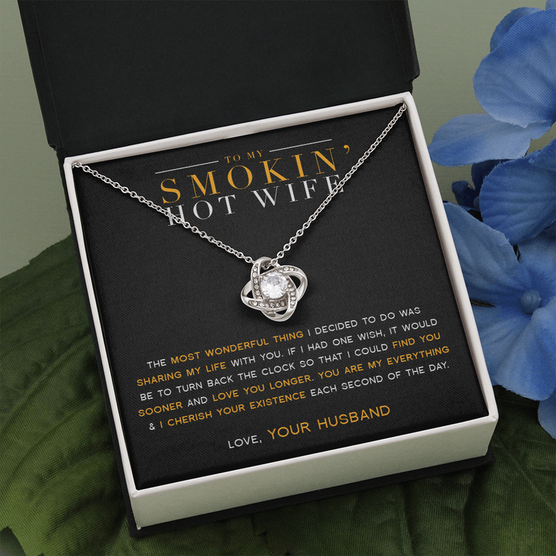 To My Wife - My Everything Love Knot Necklace