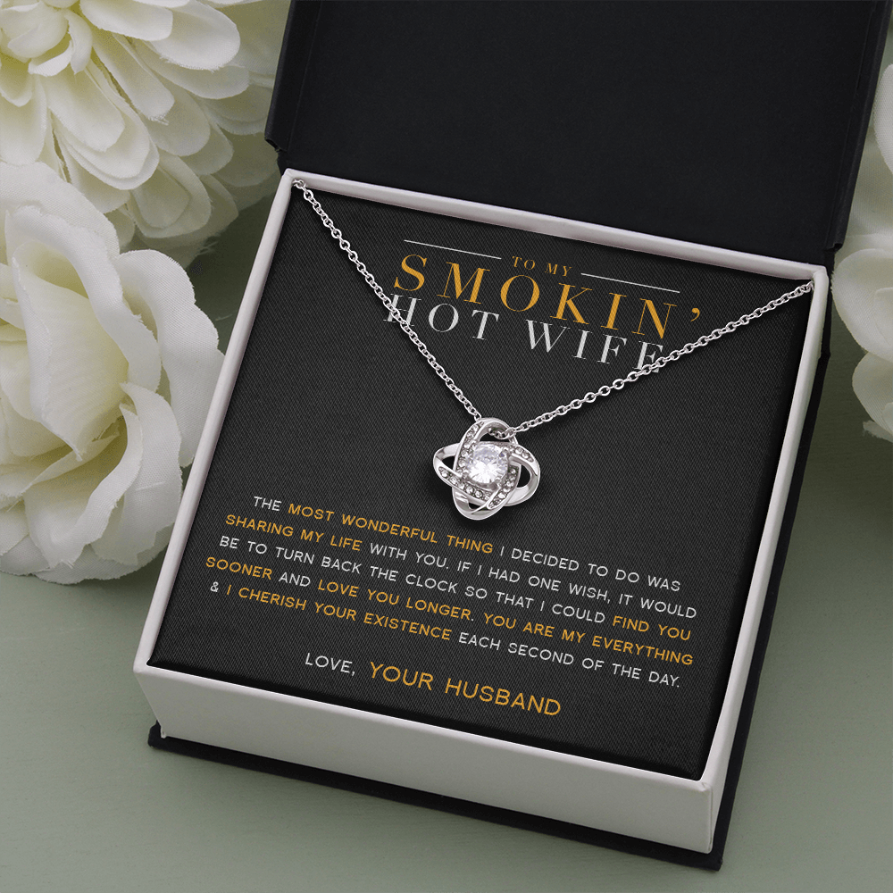To My Wife - My Everything Love Knot Necklace