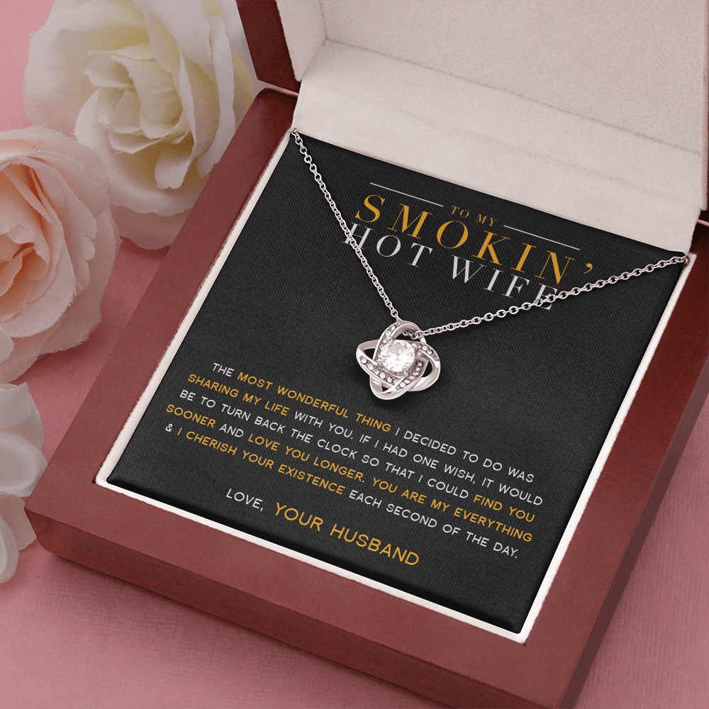 To My Wife - My Everything Love Knot Necklace