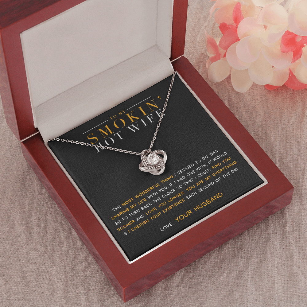 To My Wife - My Everything Love Knot Necklace