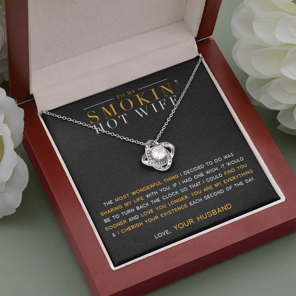 To My Wife - My Everything Love Knot Necklace