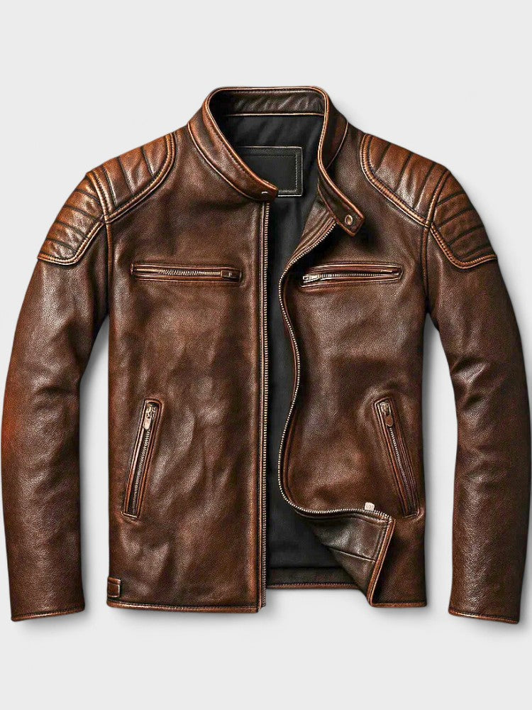 Javier | Chaqueta De Cuero Impactante