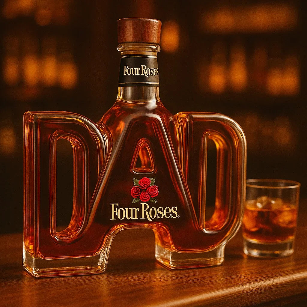 PapaPrunk™ / Kristallklare Whiskeyflasche Als Edles Geschenk Für Väter