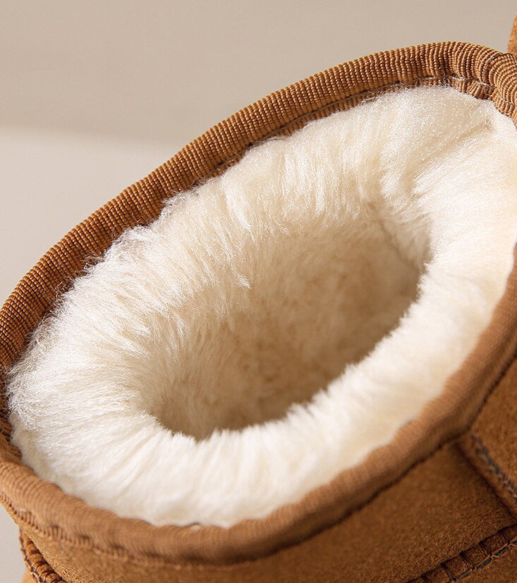 Comfortabele Enkellaarsjes met Wolvoering