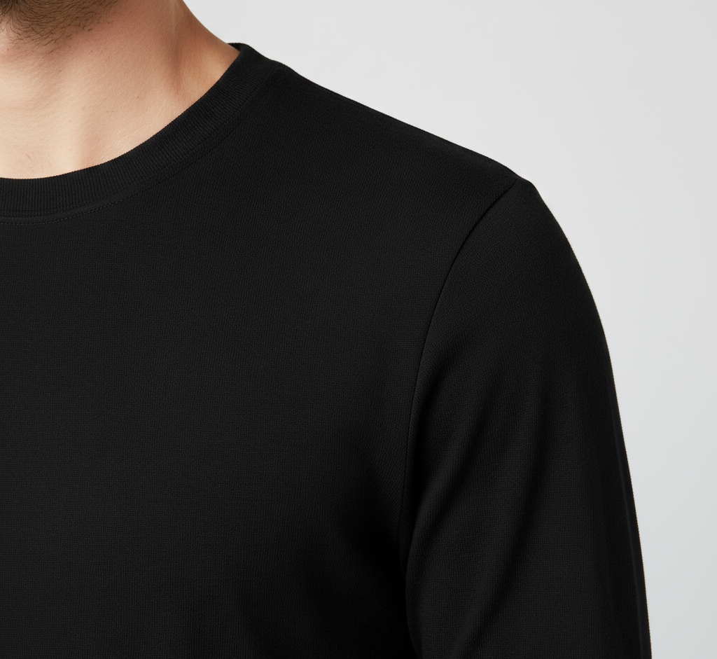 Bellivaro herre langærmet bomulds T-shirt