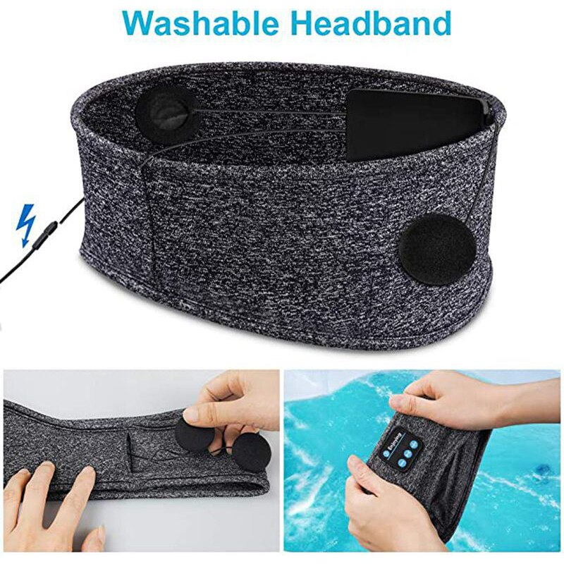 Bluetooth Sleep Mask - DreamWave-Gray-Nora Luxe