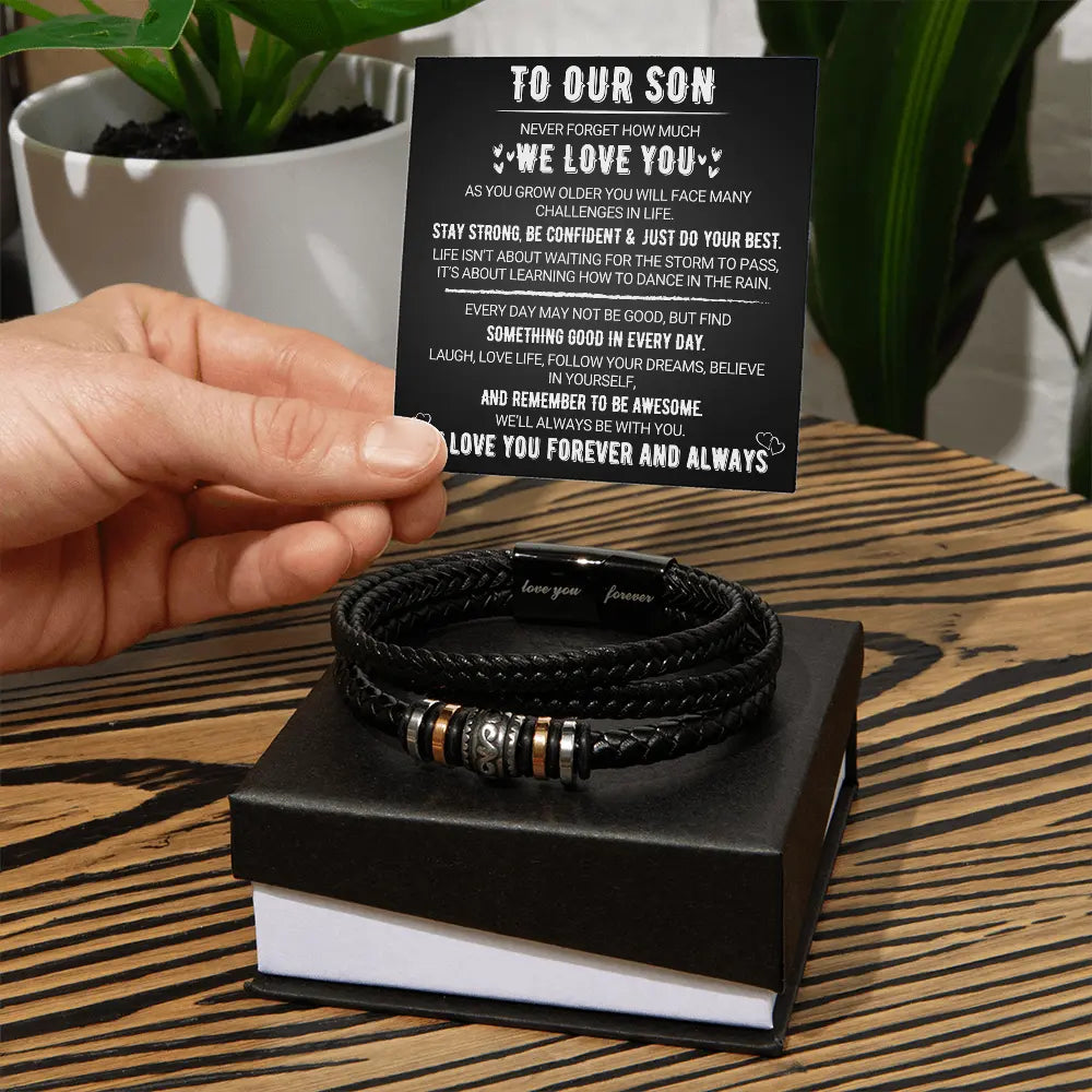 To My Son - Love You Forever - Bracelet Gift
