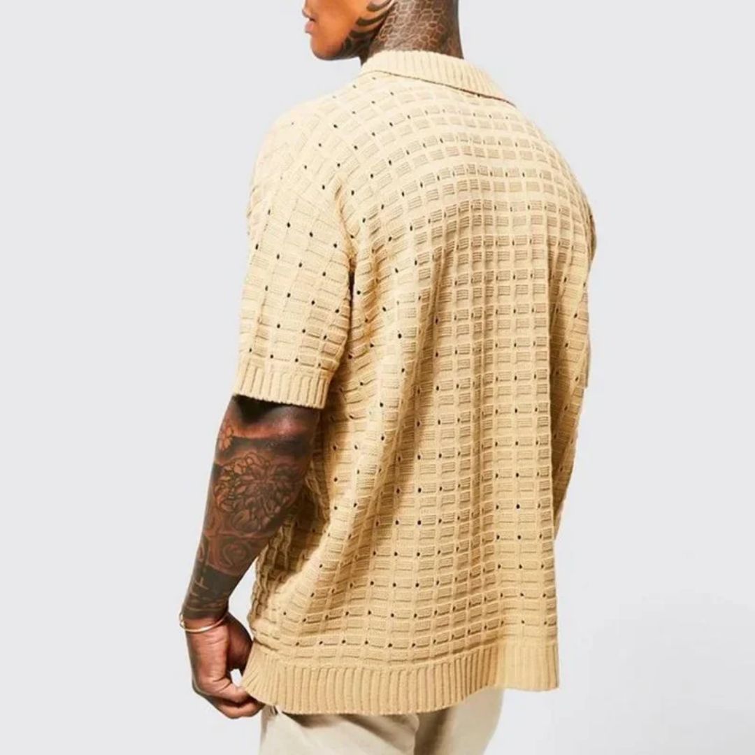 Bret Capri Polo | Oversized Fit & Relaxed Style-Light Blue-S-State of Style