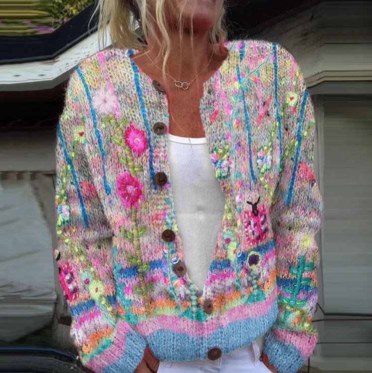 Linsey – Patterned Cardigan