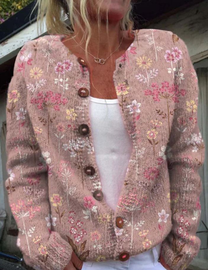 Emy – Patterned Cardigan