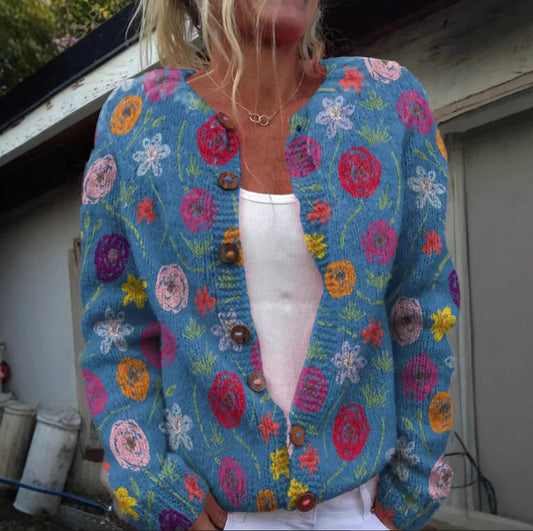 Joan – Patterned Cardigan