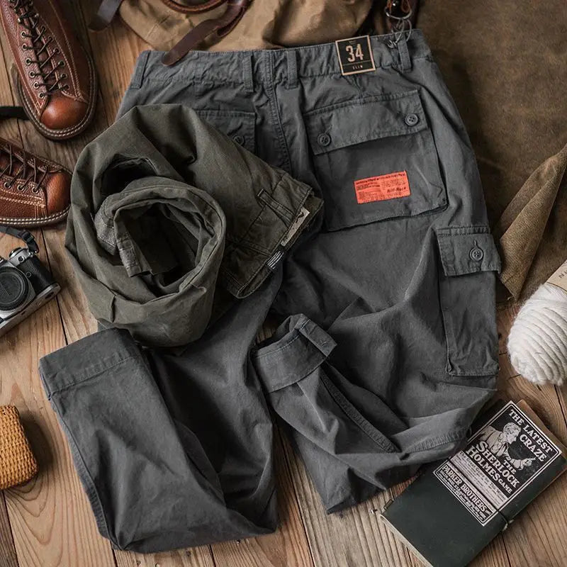 Breveno — Breathable Cotton Cargo Pants with Adjustable Fit