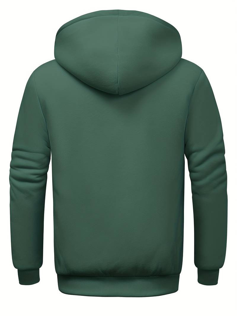 Sweat À Capuche Uni Avec Fermeture Zippée Pour Homme | Idéal Pour Un Usage Quotidien