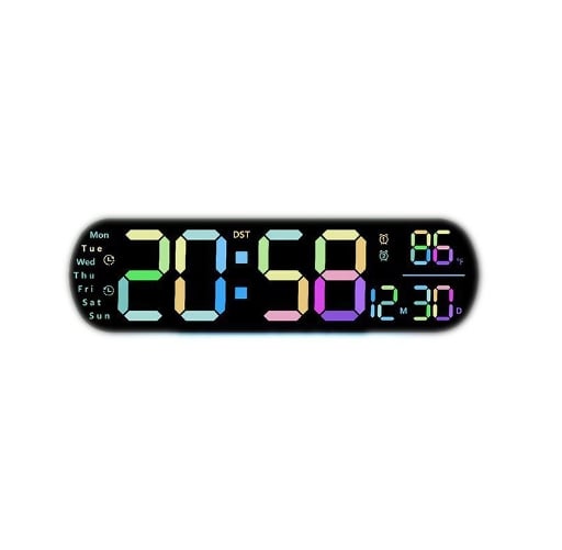 TimeLite™ - Verbesserte digitale Wanduhr mit großem Display
