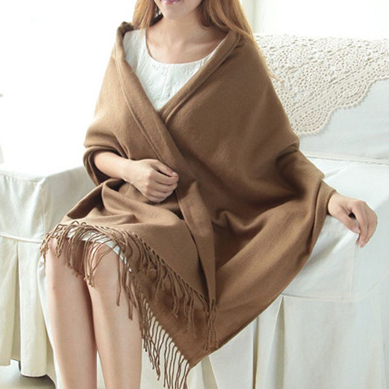 Dames Oversized Omslagdoek Sjaal – Kasjmier, Warme Wintersjaal voor Herfst & Winter