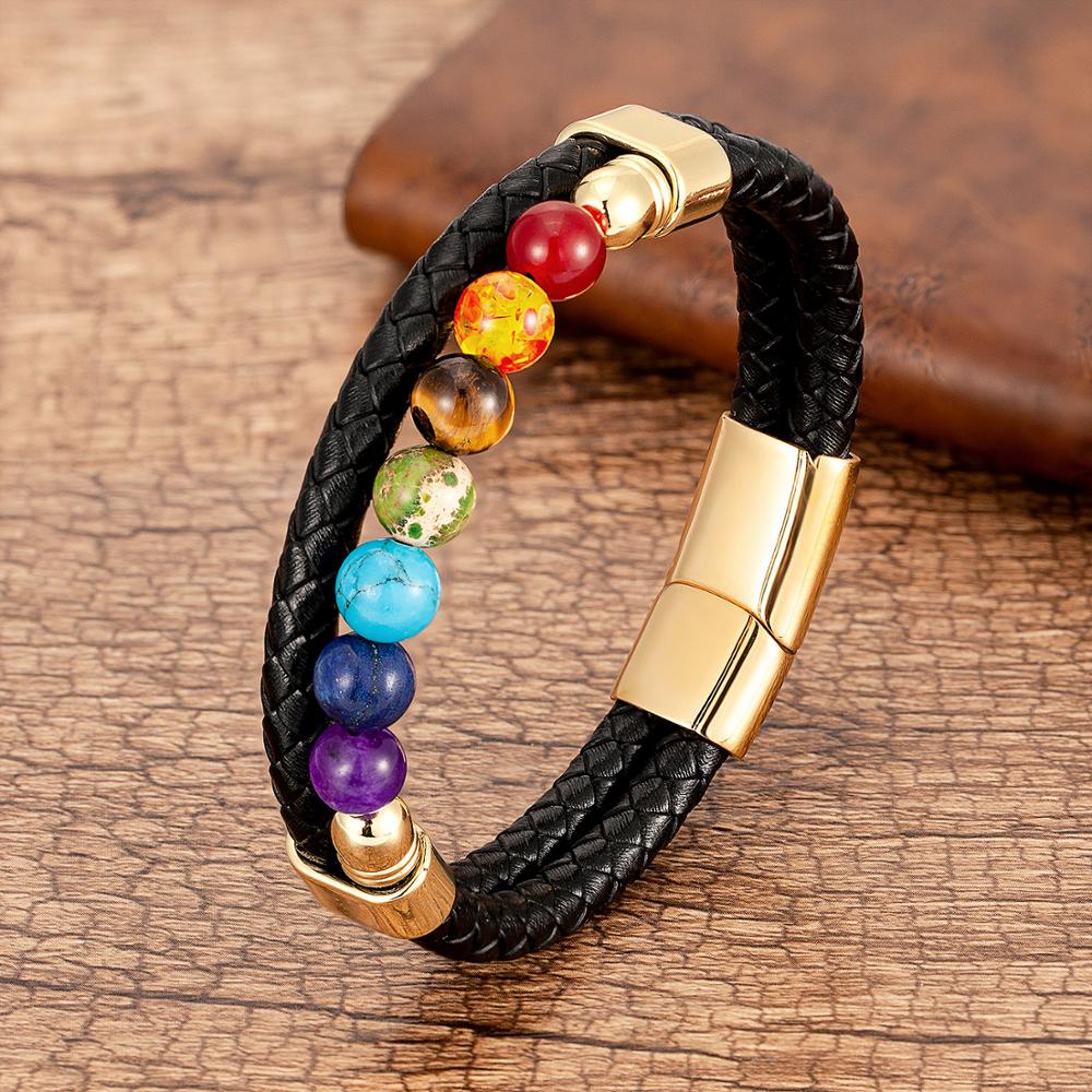 Mantieni i tuoi chakra in equilibrio - Raddoppiare Oro - BRACELETS mens bracelet - Concept Palermo