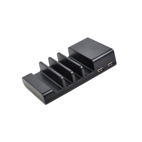 Universal 4 Port Usb Charging Bracket Base For Mobile Phones Black