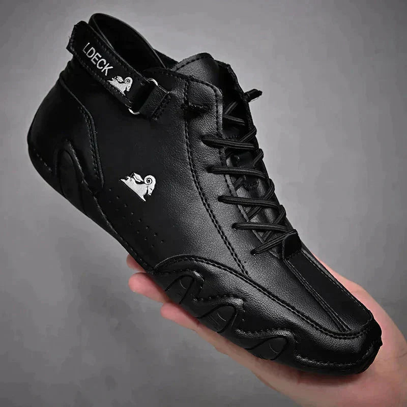 Eric Chaussures en Cuir à Lacets pour Homme – Baskets de Bureau Respirantes et Confortables pour Tous les Jours